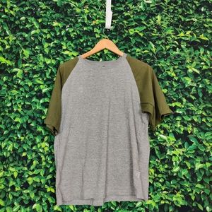 Matrix Green/Grey Baseball T-Shirt